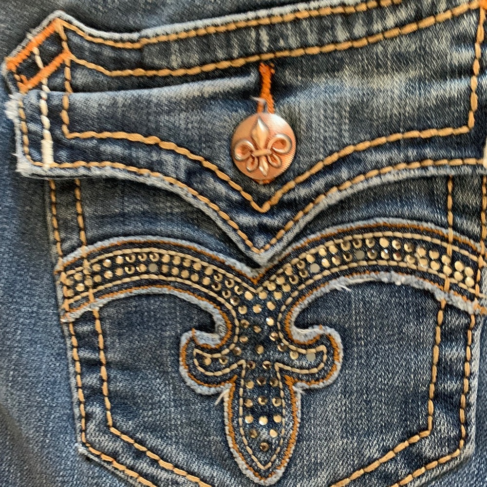Women's ROCK REVIVAL "Debbie" Straight Jeans (Size 29) (98% Cotton 2% Elastic)
